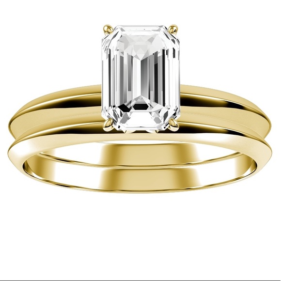 solid gold knife-edge ring - Picture 2 of 4